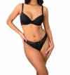 Pour Moi Rebel Padded Plunge Bra In Black In Black