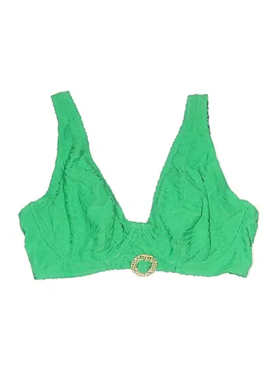 Pre-owned Pour Moi Swimsuit Top Green Swimwear