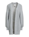 Pour Moi Woman Cardigan Grey Size M/l Acrylic, Polyester
