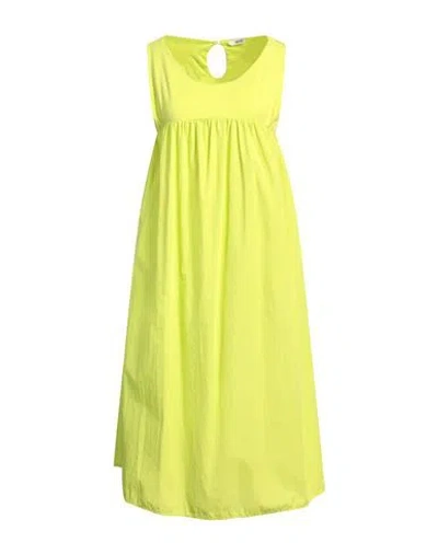 Pour Moi Woman Midi Dress Lime Green Size M/l Cotton