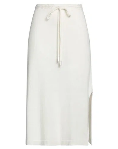 Pour Moi Woman Midi Skirt Ivory Size M/l Viscose, Polyamide, Wool, Cashmere