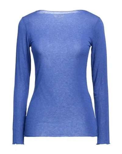 Pour Moi Woman Sweater Blue Size M/l Viscose, Nylon, Cashmere, Elastane