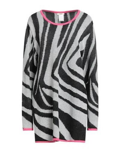 Pour Moi Woman Sweater Grey Size M Viscose, Polyester, Polyamide