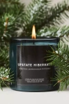 Poured Candle Bar Poured Woody Upstate Hibernate Boxed Glass Candle In Green