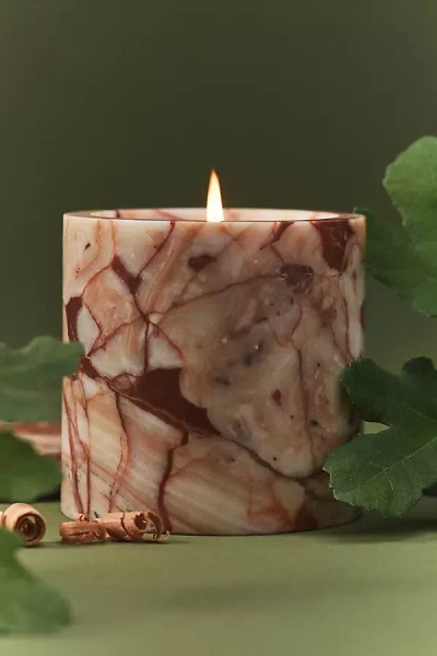Poured New York Floral Cottage Proper Marble Candle In Multi
