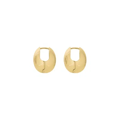 Pourquoi Women's Egg Petite Hoops Gold
