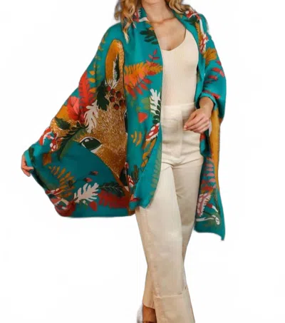 Powder Design Inc Decorative Doe Scarf In Teal