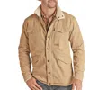 Shop Powder River Canvas Jacket With Berber Lining - Regular In Tan
