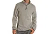 POWDER RIVER KNIT MELANGE 1/4 ZIP PULLOVER IN GREY