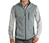 Powder River Knit Melange Vest In Baby Blue