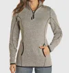 Powder River Melange 1/4 Zip Pullover In Grey