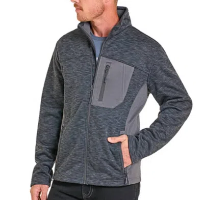 Powder River Men's Heathered Knit Torrington Coat In Charcoal In Gray