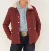 Powder River Military Jacket In Wine