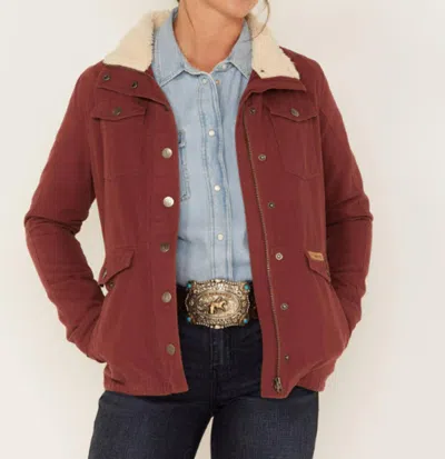 Powder River Military Jacket In Wine