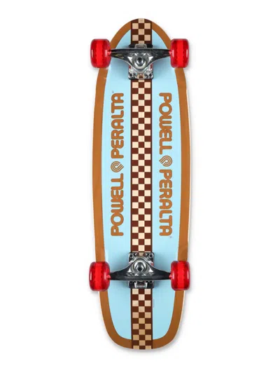 Powel Peralta Powell Peralta Sidewalk Surfer Retro Checker Birch Complete Skateboard In Blue