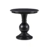 Powell Adeline Round Accent Table Black In Black