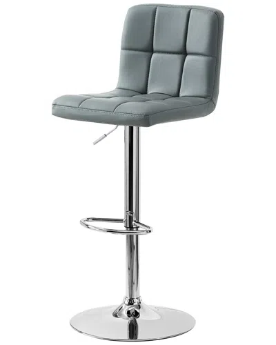 Powell Adjustable Bar Stool In Grey