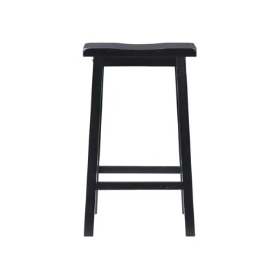 Powell Antique Black With Sand Through Terra Cotta Bar Stool