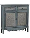 Powell Antique Blue Console Cabinet In Blue