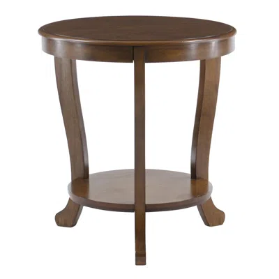 Powell Aubert Accent Side Table, Hazelnut In Brown