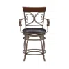 Powell Beeson Big And Tall Counter Stool Arm In Multi