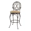 Powell Big And Tall Scroll Circle Back Barstool In Multi