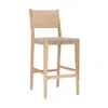 Powell Cadence Barstool Natural Set Of 2 In Neutral