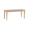 Powell Cadence Dining Bench Natural In Brown