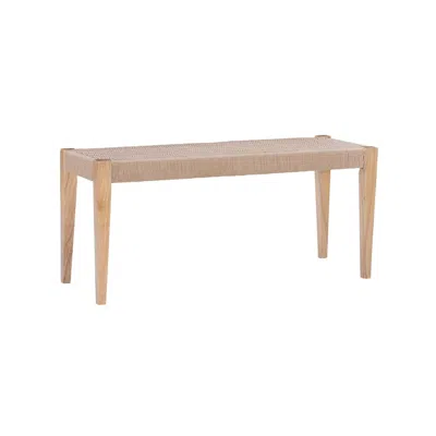 Powell Cadence Dining Bench Natural In Brown