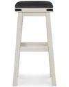 Powell Carter White Barstool
