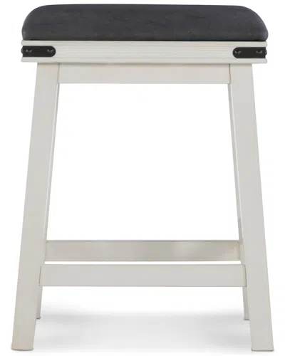 Powell Carter White Counter Stool