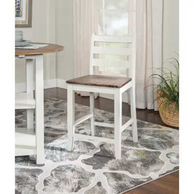 Powell Colm Counter Stool In White