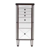 Powell Company Hialea Espresso Jewelry Armoire In Transparent