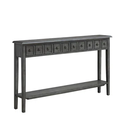 Powell Daisy Console Grey In Gray