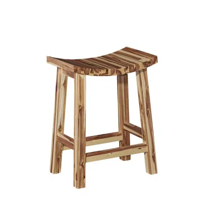 Powell Dale Saddle Counter Stool In Brown