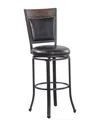 Powell Franklin Swivel Bar Stool In Brown