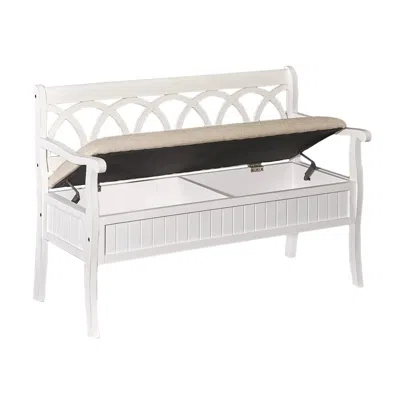 Powell Elliana Storage Bench - White