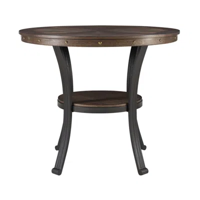 Powell Franklin Side Table In Brown