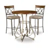 Powell Hamilton 3pc Stationary Pub Set In Brown