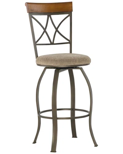 Powell Hamilton Dining Bar Stool In Brown