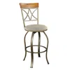 Powell Hamilton Swivel Bar Stool In Neutral