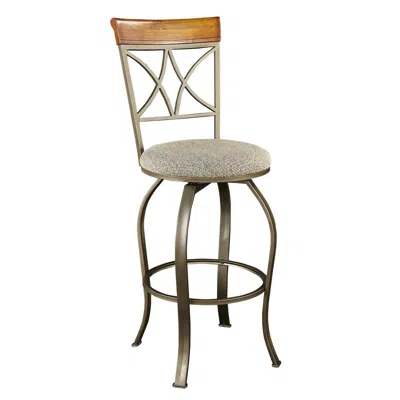 Powell Hamilton Swivel Bar Stool In Neutral