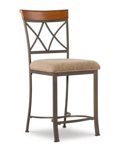 Powell Heidi Counter Stool In Brown
