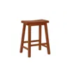 Powell Honey Brown Counter Stool, 24" Seat Height - Overpacked In Brown