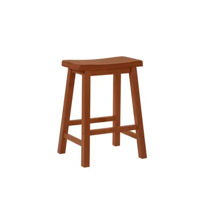 Powell Honey Brown Counter Stool, 24" Seat Height - Overpacked