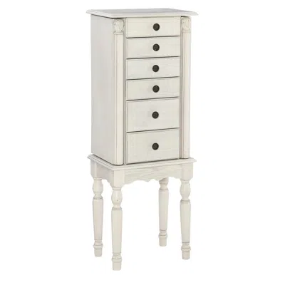 Powell Imogen Jewelry Armoire Off White