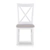 Powell Jane Brown Side Chair In White
