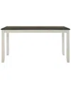 Powell Jane Grey Dining Table In Gray