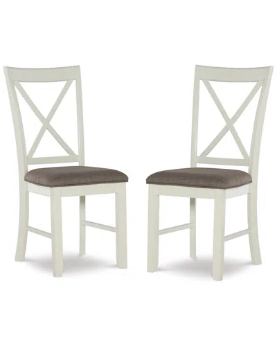 Powell Jane Set Of 2 Side Chairs In Brown