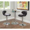 Powell Jenna Adjustable 3pc Pub Set Black In Black